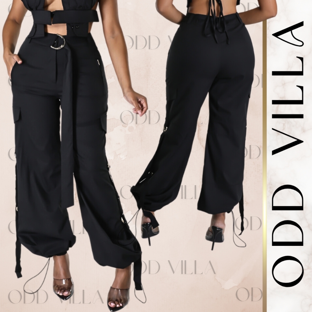 ⚜️ Black Cargo Pants - Picture 3 of 5